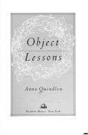 Cover of: Object lessons