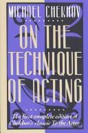 Cover of: On the technique of acting