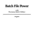 Batch file power with the Jamsa batch utilities by Kris A. Jamsa