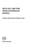 Health care for single homeless people