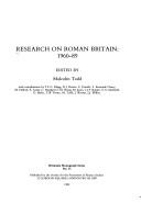Cover of: Research on Roman Britain, 1960-89