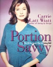 Cover of: Portion savvy: the 30-day smart plan for eating well