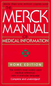 Cover of: The Merck Manual Of Medical Information (Merck Manual of Medical Information, Home Ed.)