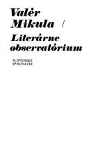 Cover of: Literárne observatórium