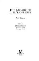 Cover of: The Legacy of D.H. Lawrence: new essays