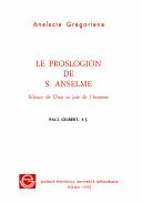 Le Proslogion de S. Anselme by Gilbert, Paul