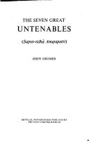 Cover of: The seven great untenables: Sapta-vidhā anupapatti