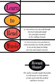 Learn to read music by Howard Shanet