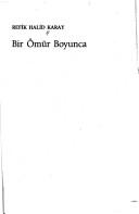 Cover of: Bir ömür boyunca by Refik Halid Karay