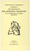 Traditio apostolica by Hippolytus Antipope