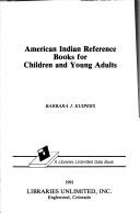 Cover of: American Indian reference books for children and young adults