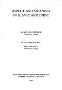 Cover of: Aspect and meaning in Slavic and Indic by Ranjit Chatterjee