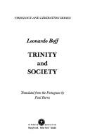 Cover of: Trinity and society