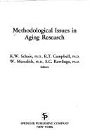 Cover of: Methodological issues in aging research