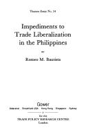 Impediments to trade liberalization in the Philippines