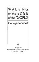 Cover of: Walking on the edge of the world