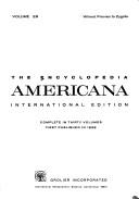 Cover of: The Encyclopedia Americana.