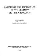 Cover of: Language and experience in 17th-century British philosophy