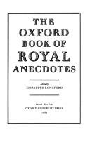 The Oxford book of royal anecdotes