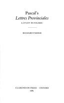 Pascal's Lettres provinciales by Richard Parish