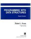 Cover of: Programming with data structures: Pascal version