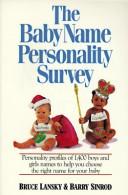 Cover of: The baby name personality survey