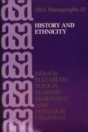 Cover of: History and ethnicity