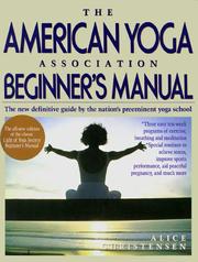 Cover of: The American Yoga Association beginner's manual