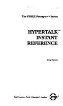 Cover of: HyperTalk instant reference