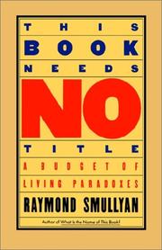 This book needs no title by Raymond M. Smullyan