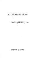 Cover of: A disaffection