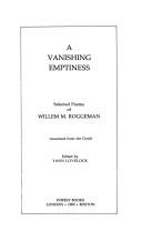 A vanishing emptiness : selected poems of