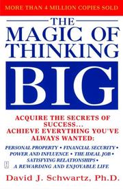 Cover of: The magic of thinking big