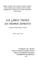 Cover of: Los libros tienen sus propios espíritus: estudios sobre Isabel Allende
