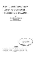 Civil jurisdiction and judgements : maritime claims