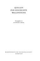 Cover of: Quellen zur Geschichte Wallensteins