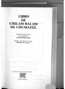 Cover of: Libro de Chilam Balam de Chumayel