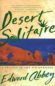 Cover of: Desert solitaire
