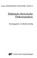 Cover of: Stilistisch-rhetorische Diskursanalyse