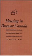 Housing in postwar Canada by John R. Miron