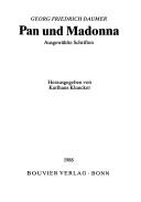 Cover of: Pan und Madonna: ausgewählte Schriften
