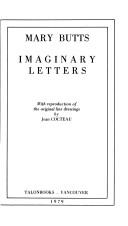 Cover of: Imaginary letters