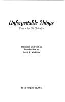 Unforgettable things by Sŏ, Chŏng-ju
