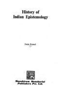 History of Indian epistemology by Jwala Prasad