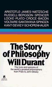Cover of: Story of Philosophy by Will Durant