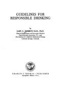 Cover of: Guidelines for responsible drinking