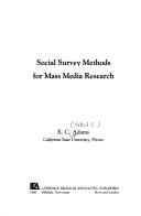 Cover of: Social survey methods for mass media research