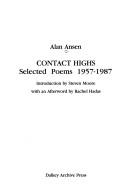 Cover of: Contact highs: selected poems, 1957-1987