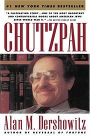 Chutzpah by Alan M. Dershowitz