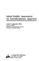 Cover of: Infant-toddler assessment by Louis Michael Rossetti